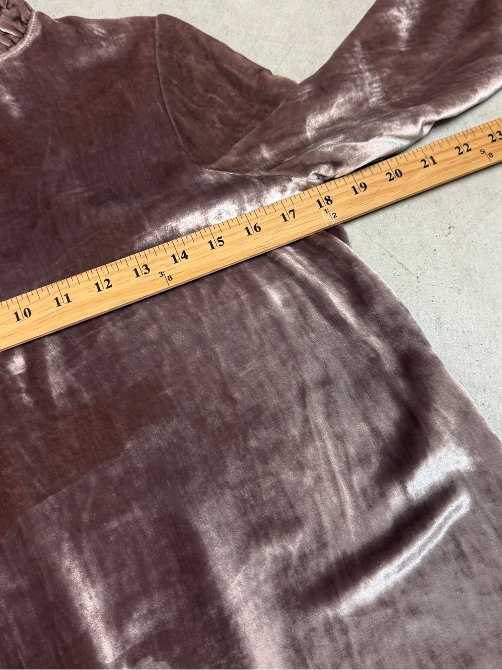 SEE BY CHLOÉ ASH ROSE VELVET RUFFLE-COLLAR SHIFT DRESS - Picture 11 of 11